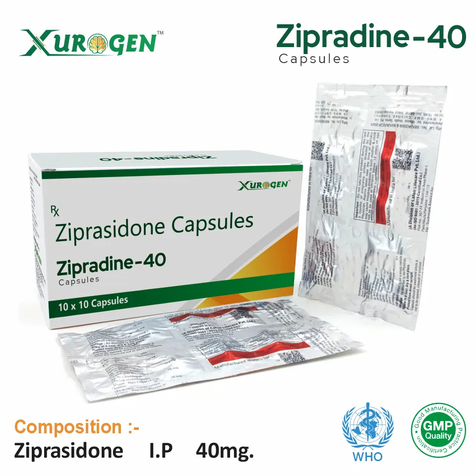 Ziprasidone 40mg Capsule from Top Pharma Company in India